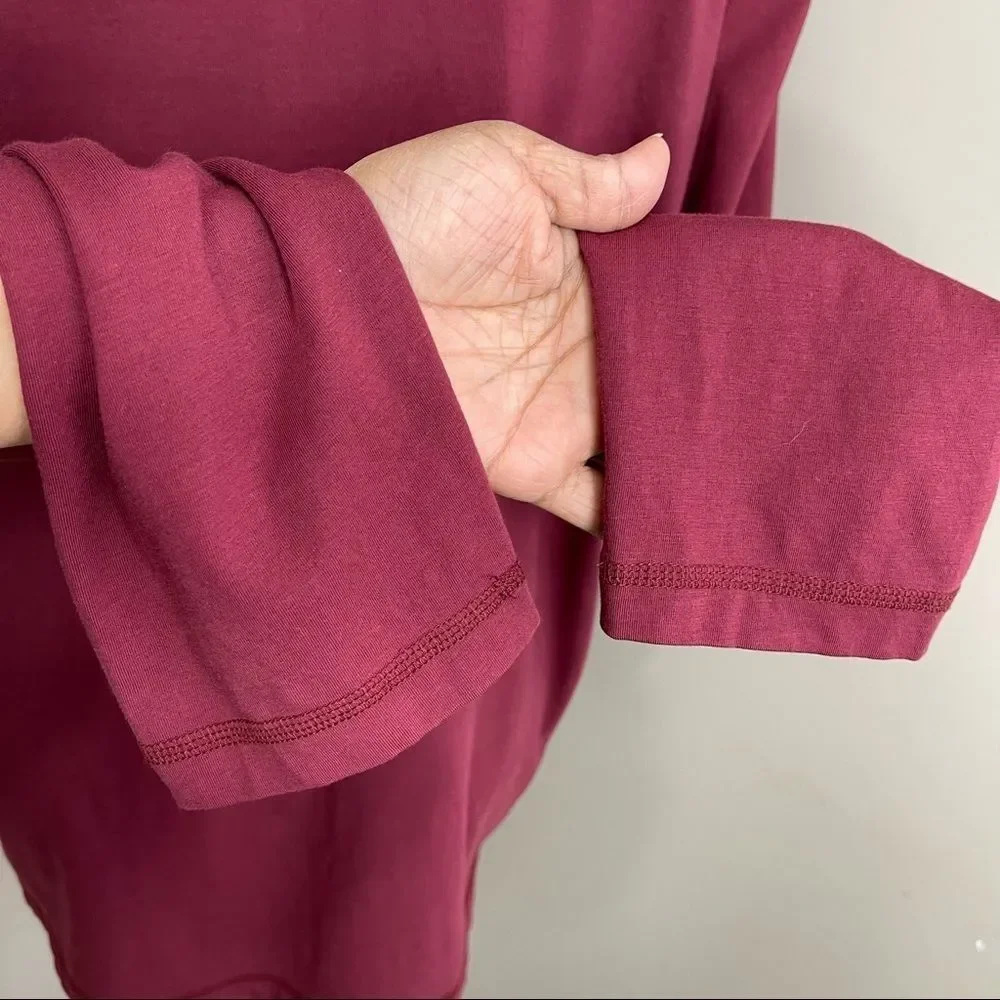 Michael Kors Mens Sweater 2XL Mock Neck Red Half Zip - Picture 9 of 14